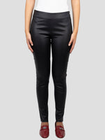 Kiton Black Leather Pants