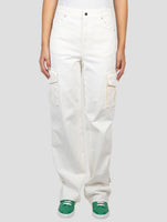 Kiton White Cotton Ea  Cargo Pants