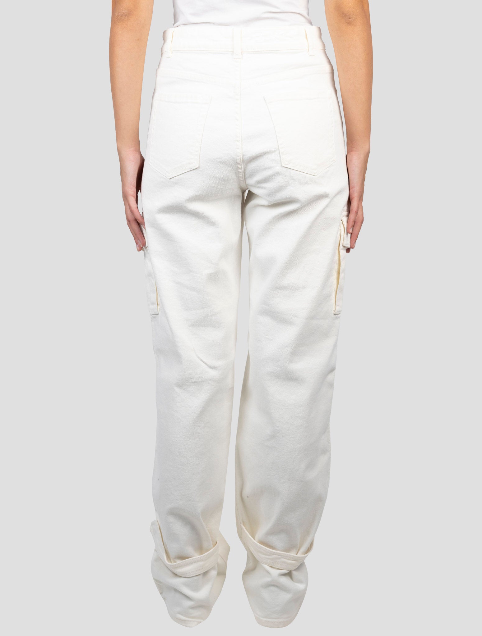 Kiton White Cotton Ea  Cargo Pants