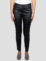 Kiton Black Leather Pants