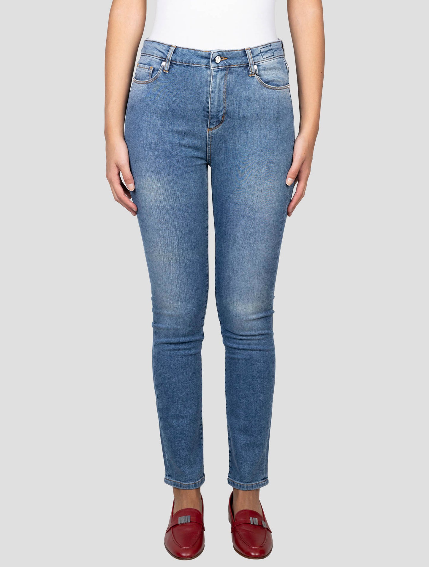 Kiton Blue Cotton Ea Jeans