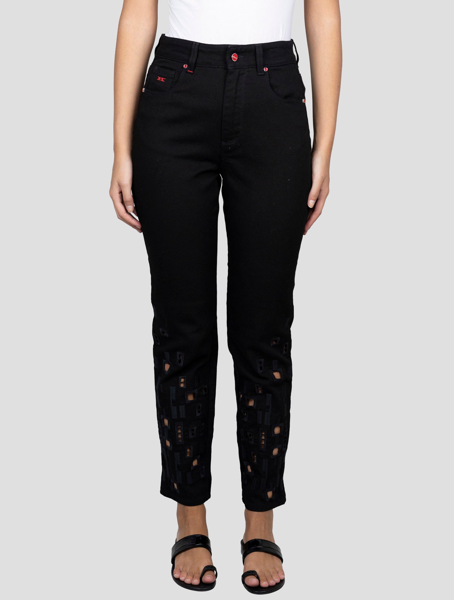 Kiton Black Cotton Ea Jeans