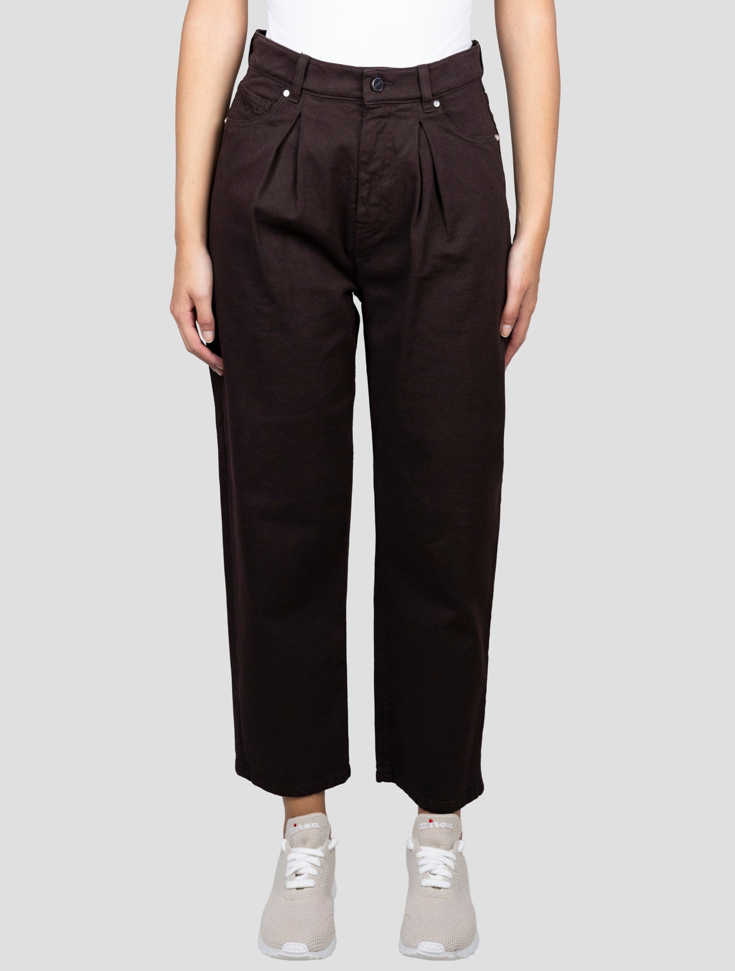 Kiton Brown Cotton Cashmere Ea Jeans