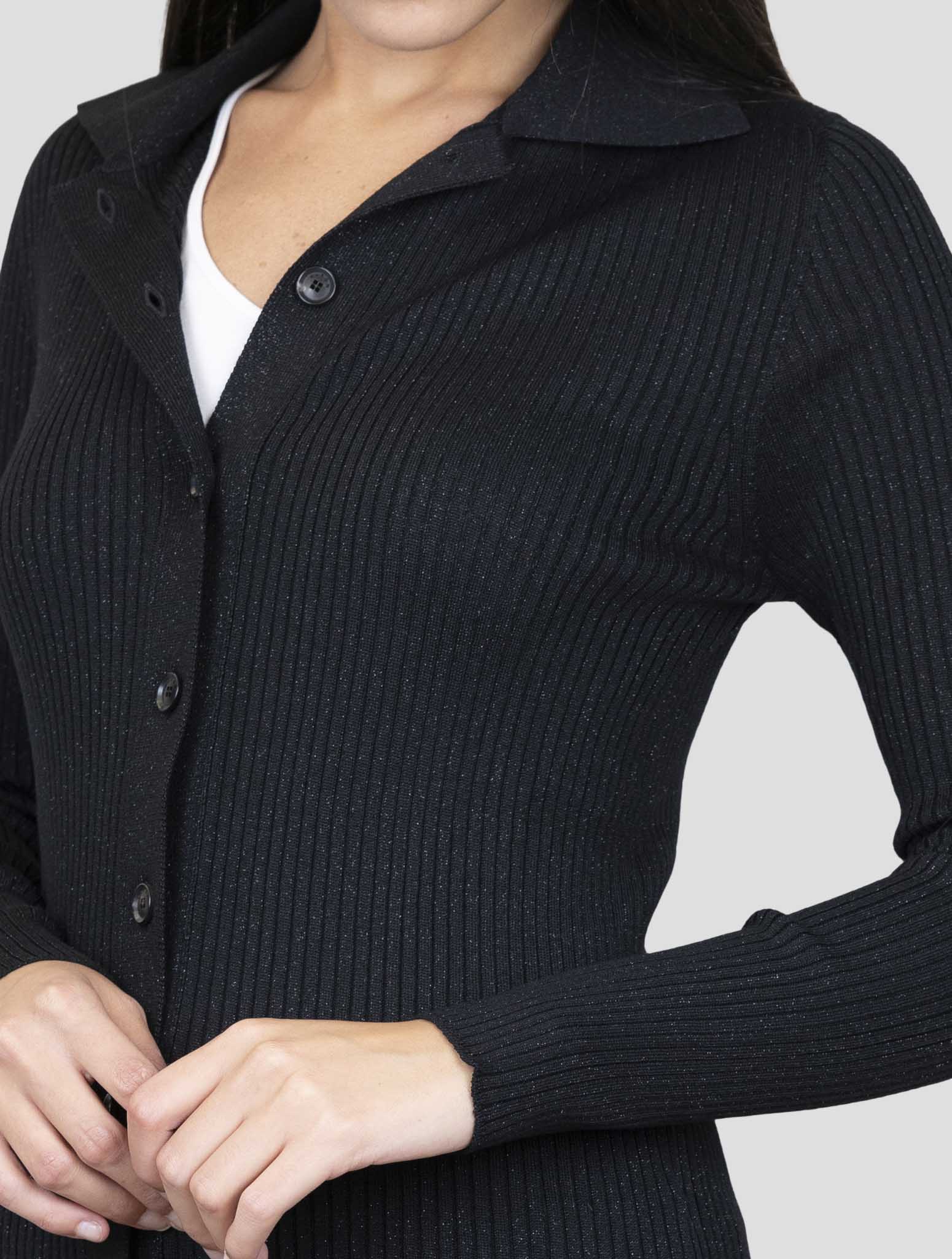 Kiton Black Wool Viscose Pl Shirt