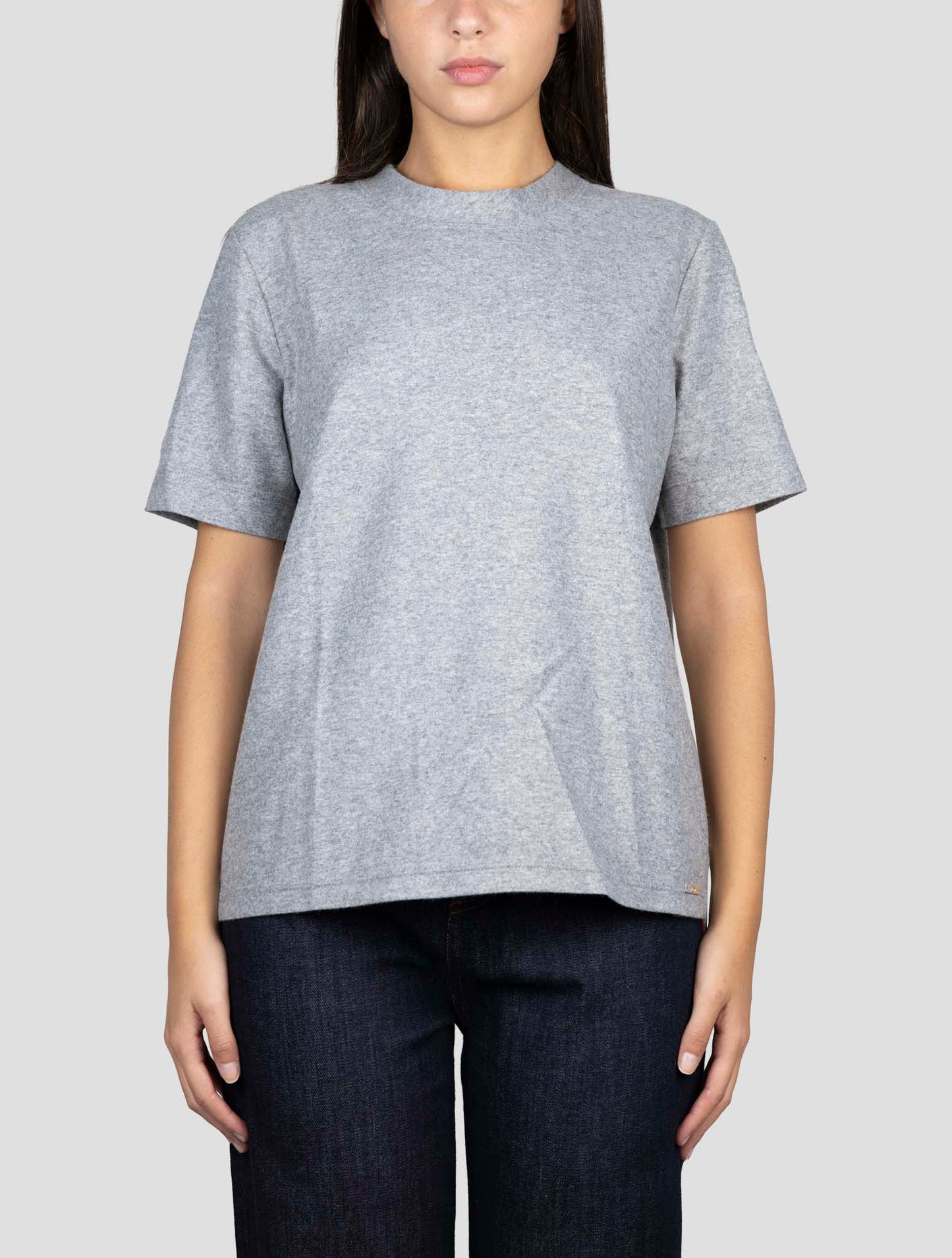 Kiton Gray Cashmere T-Shirt
