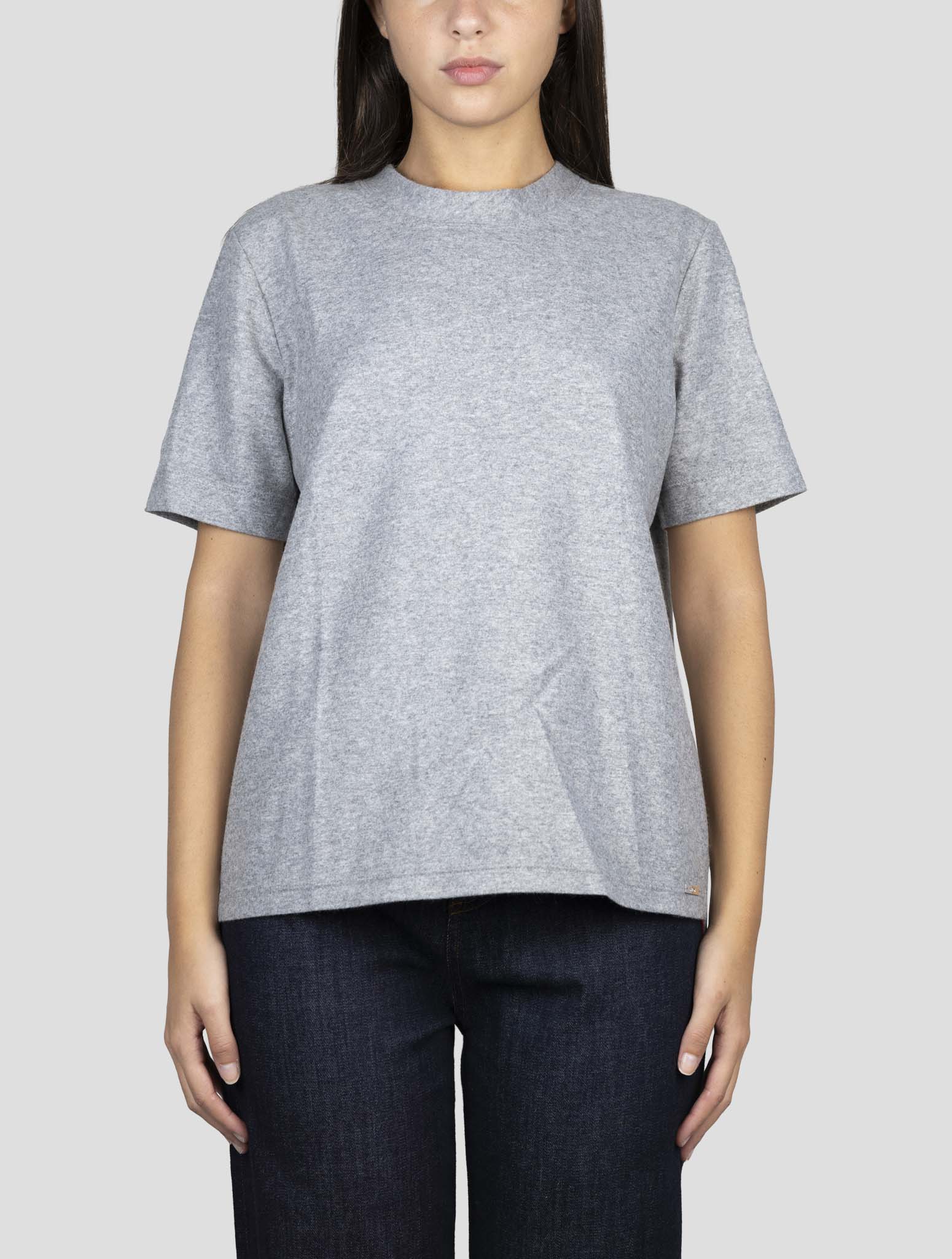 Kiton Gray Cashmere T-Shirt