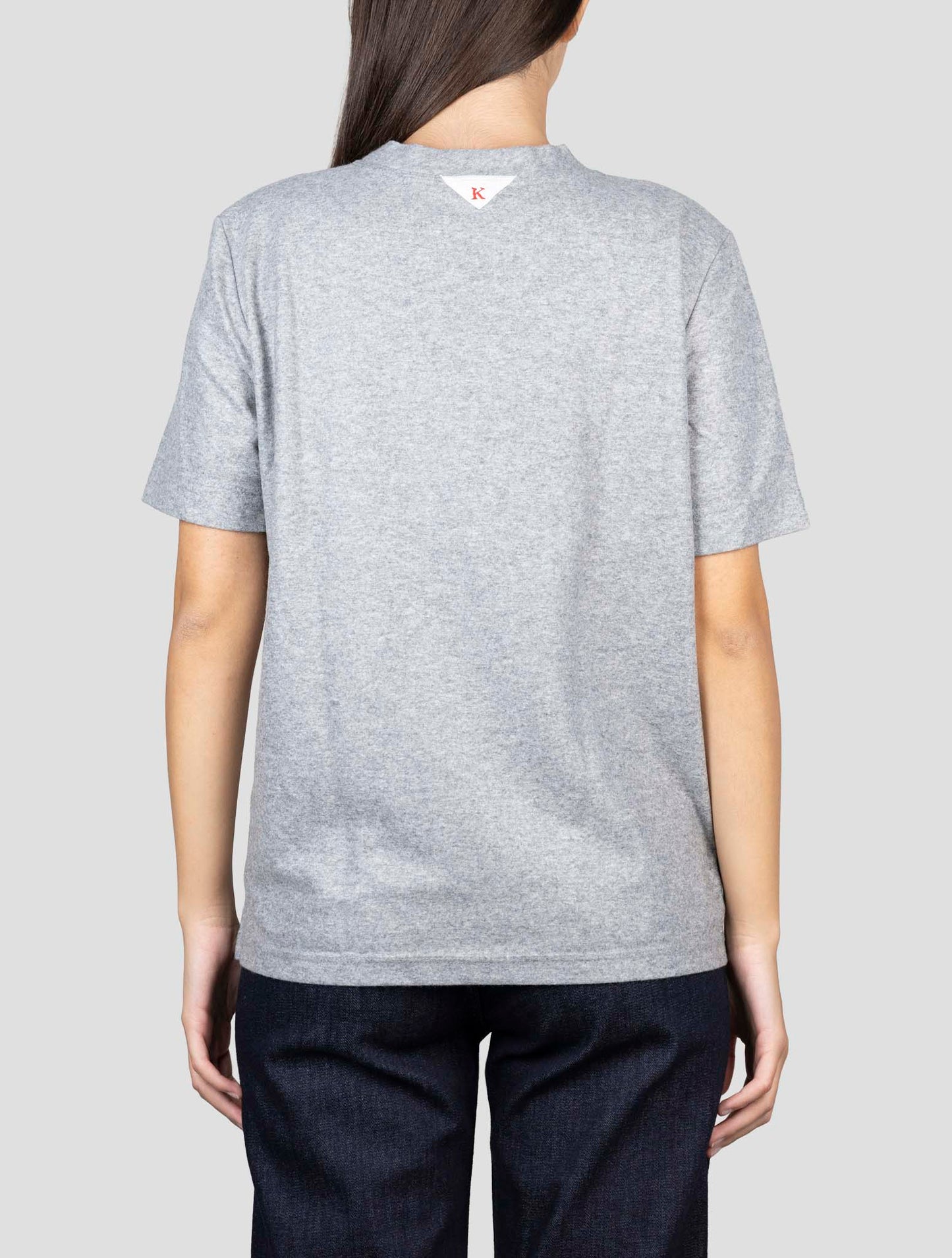 Kiton Gray Cashmere T-Shirt