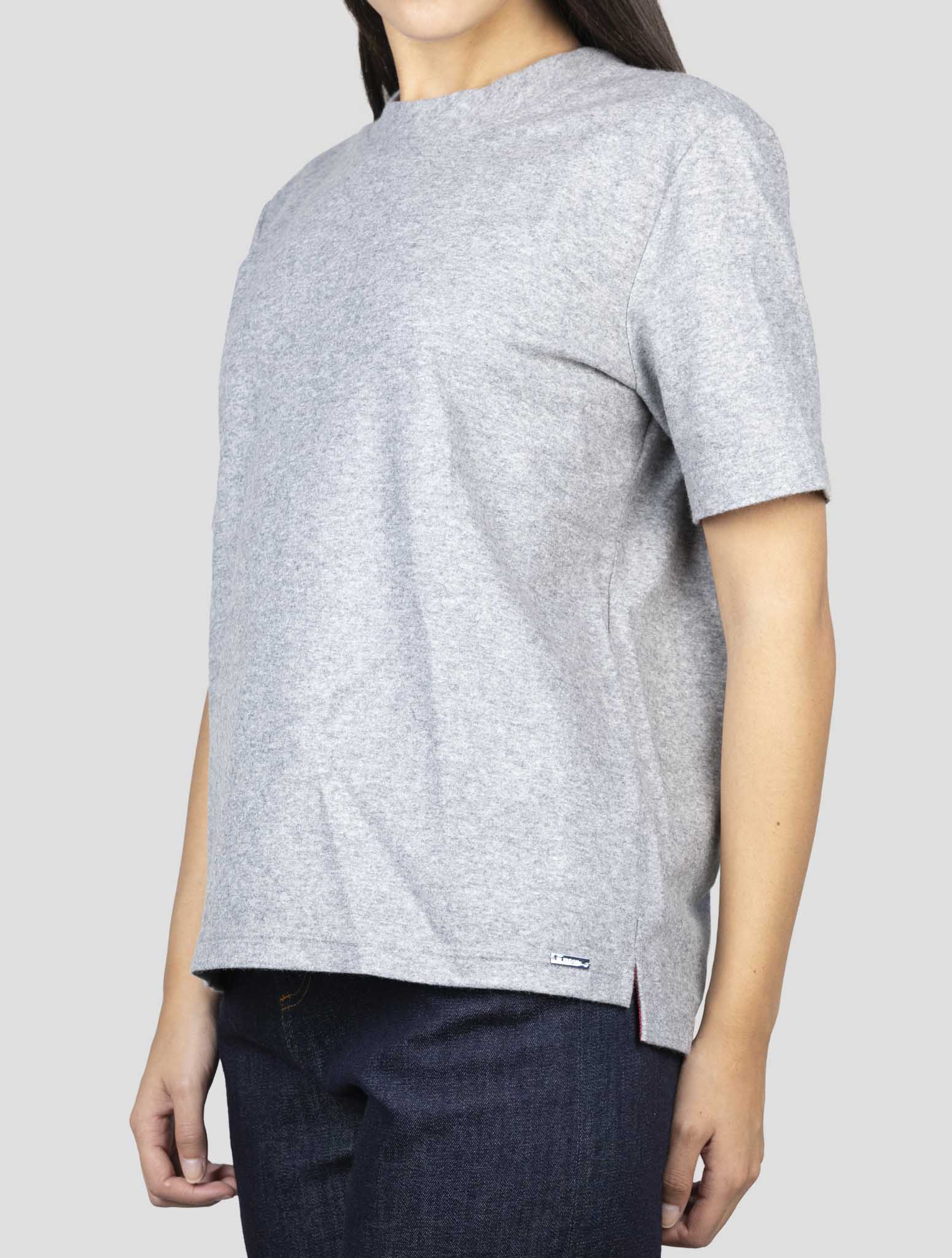Kiton Gray Cashmere T-Shirt