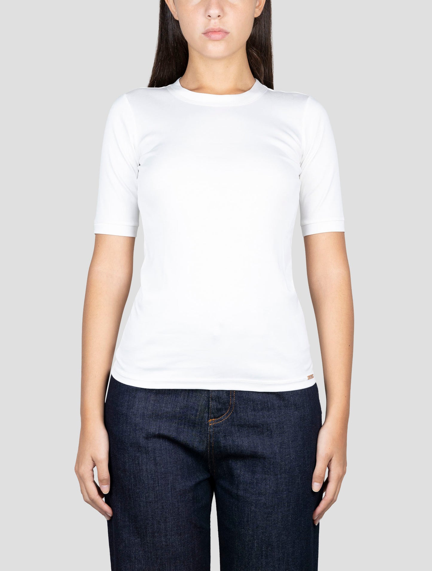 Kiton White Cotton T-Shirt