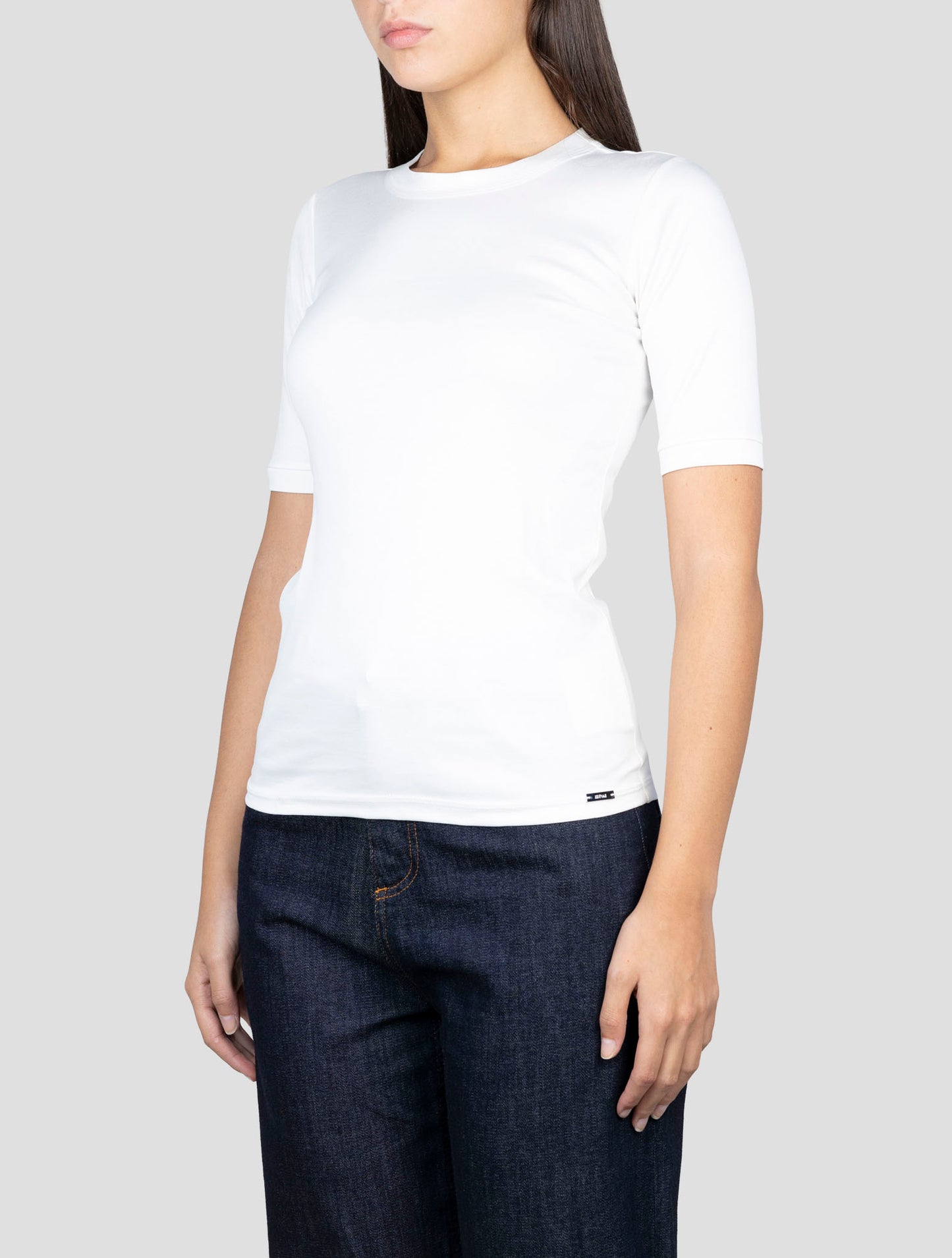 Kiton White Cotton T-Shirt