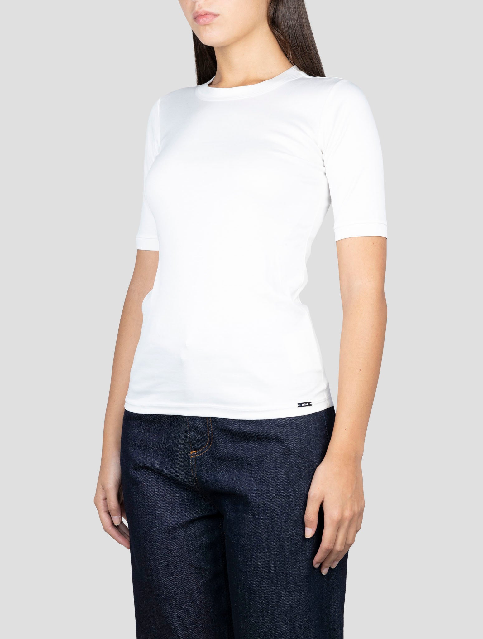 Kiton White Cotton T-Shirt