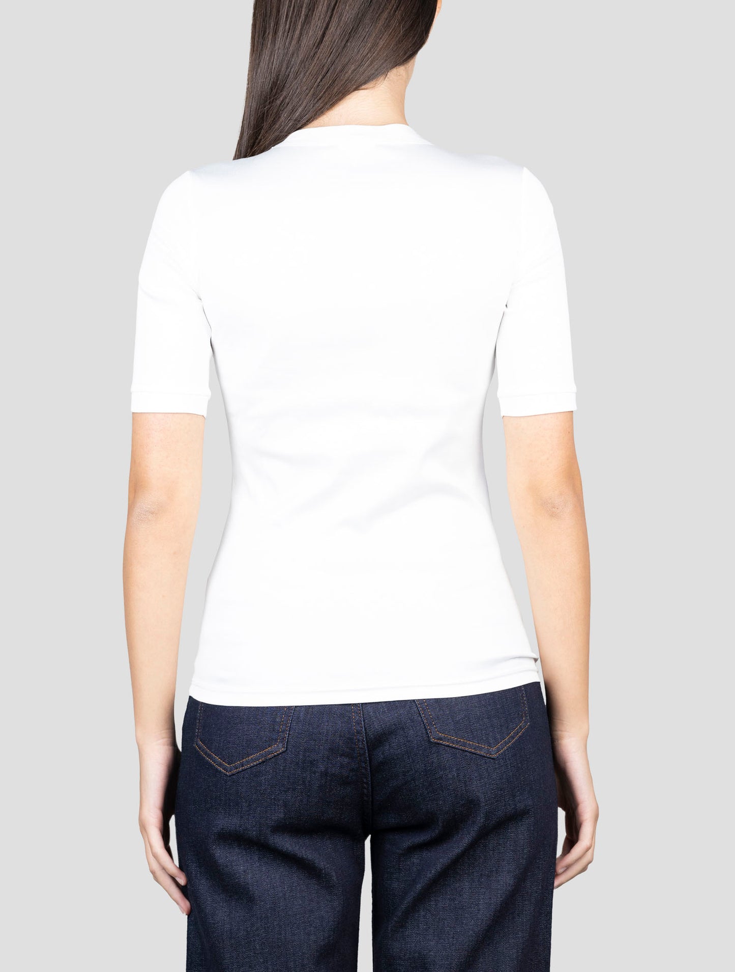 Kiton White Cotton T-Shirt