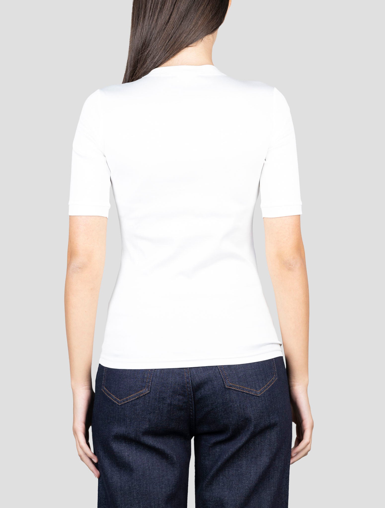 Kiton White Cotton T-Shirt