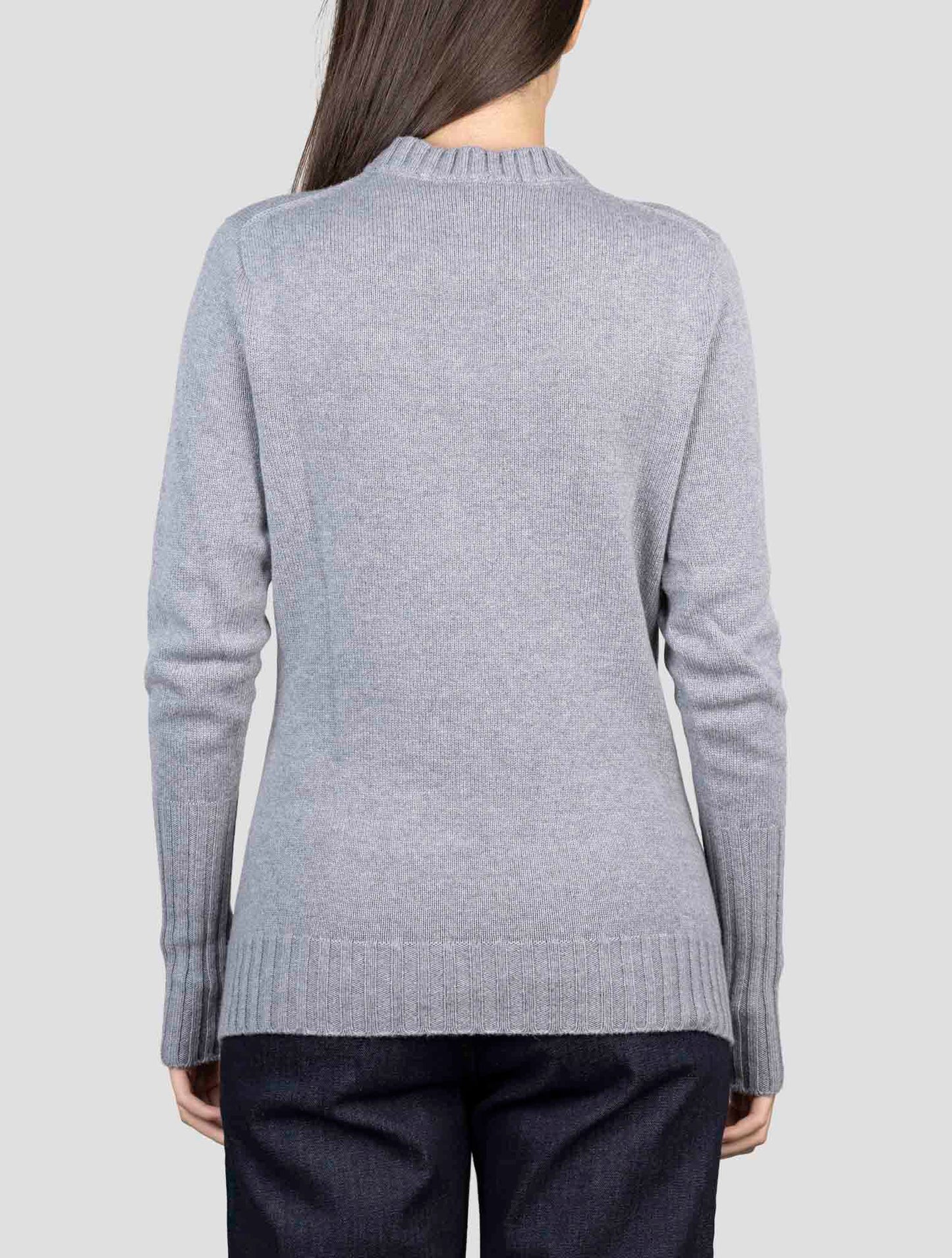 Kiton Gray Cashmere Sweater Crewneck