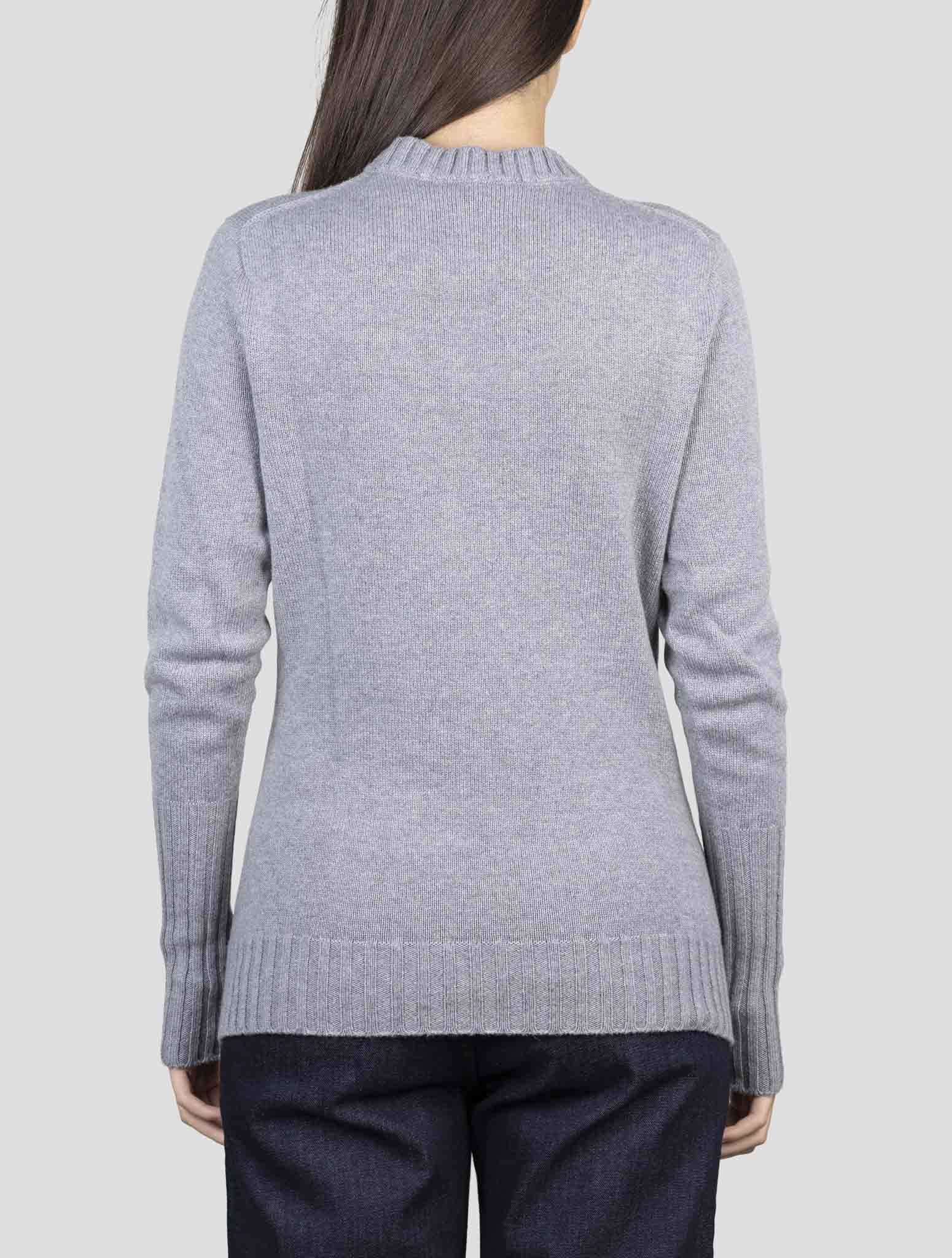 Kiton Gray Cashmere Sweater Crewneck