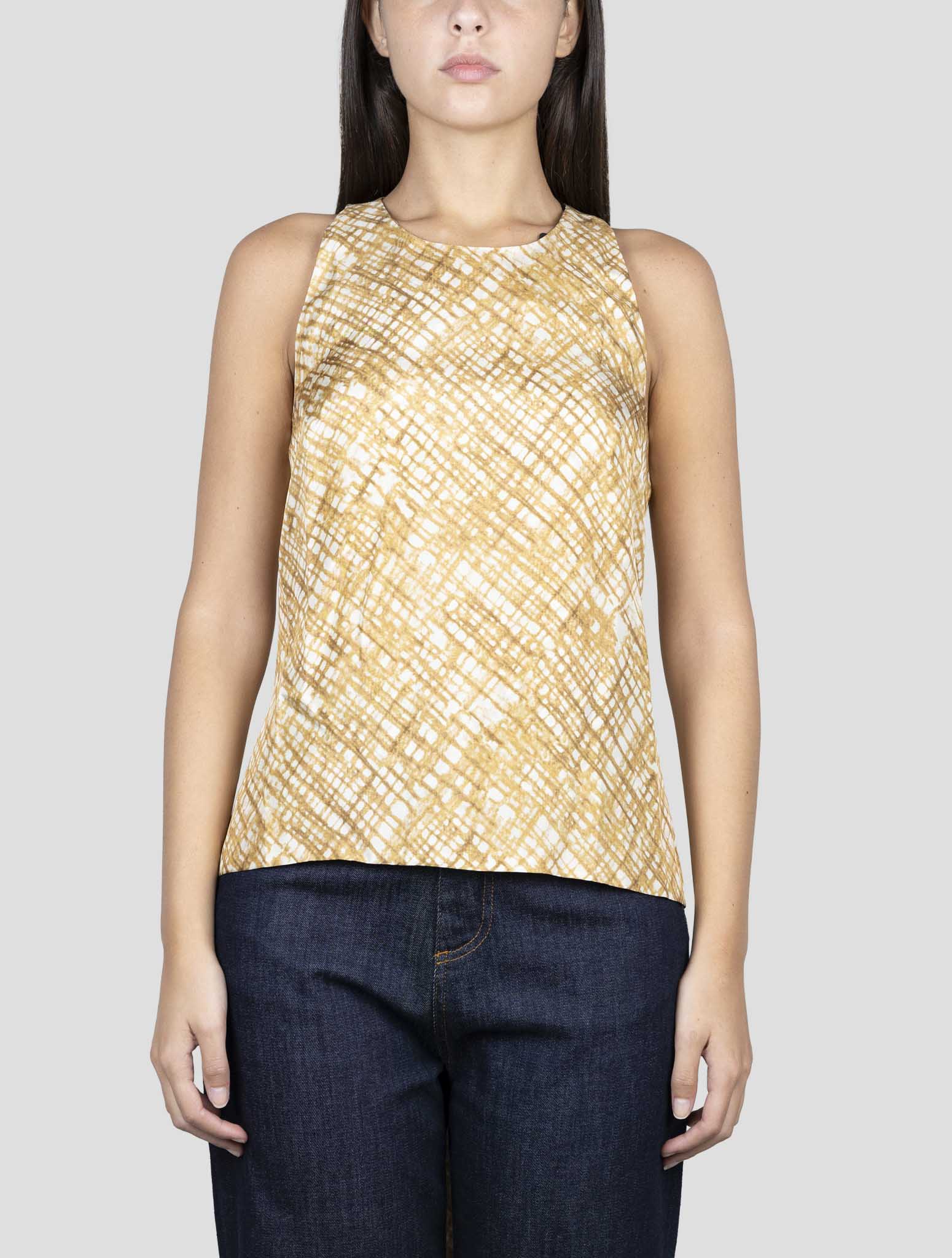 Kiton Brown White Cotton Shirt