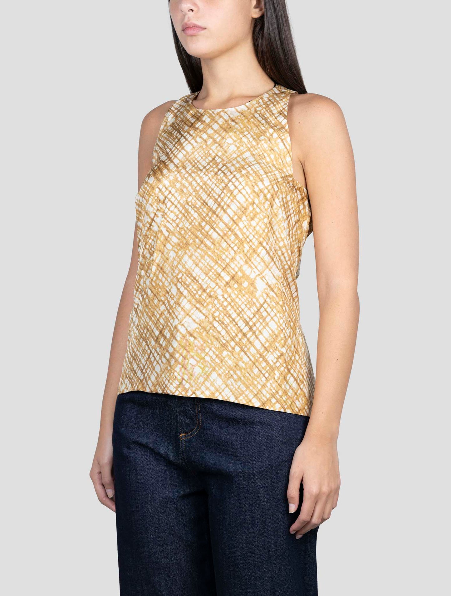 Kiton Brown White Cotton Shirt