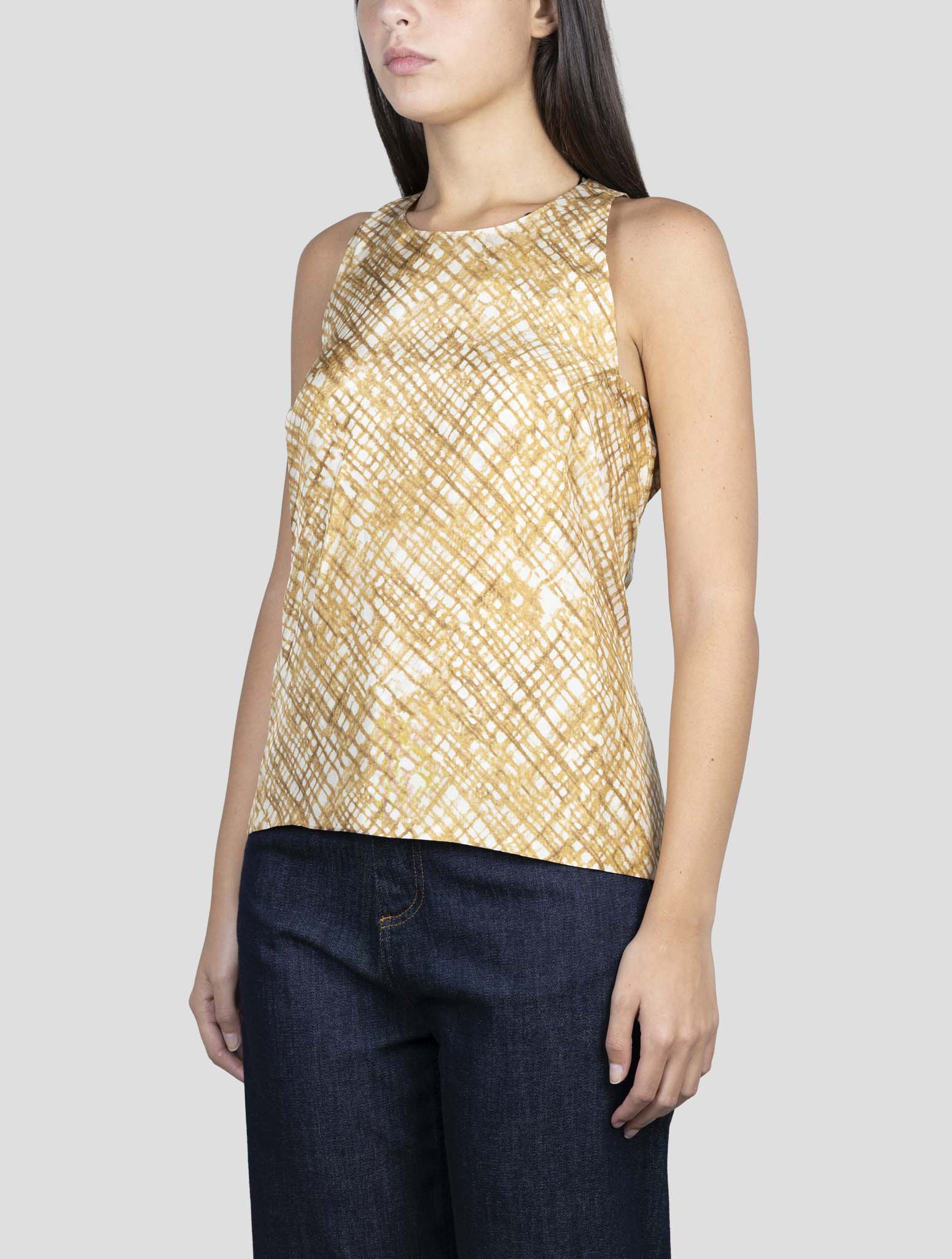 Kiton Brown White Cotton Shirt