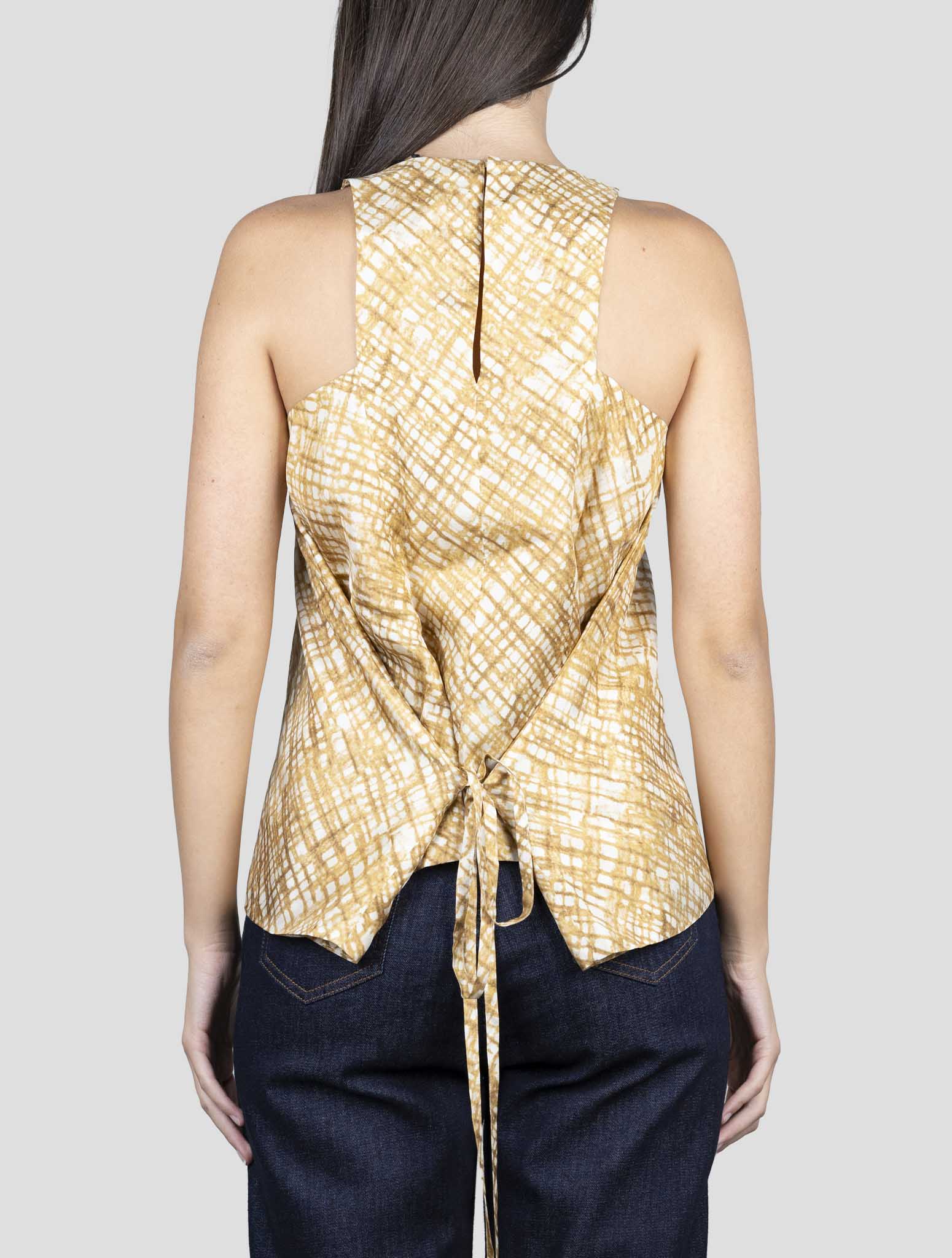 Kiton Brown White Cotton Shirt