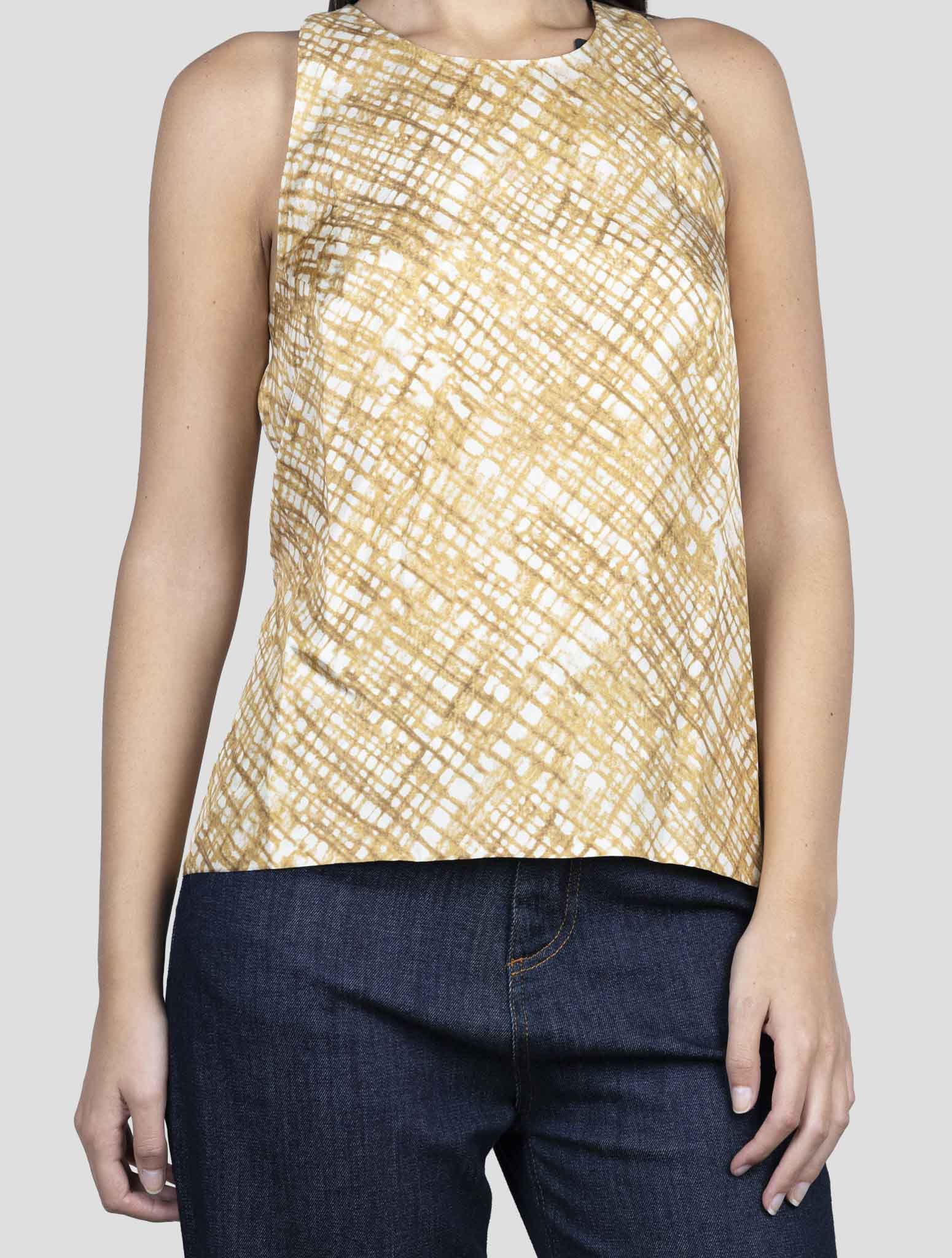 Kiton Brown White Cotton Shirt