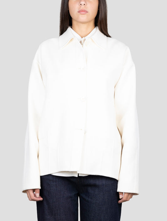 Kiton White Cashmere Coat
