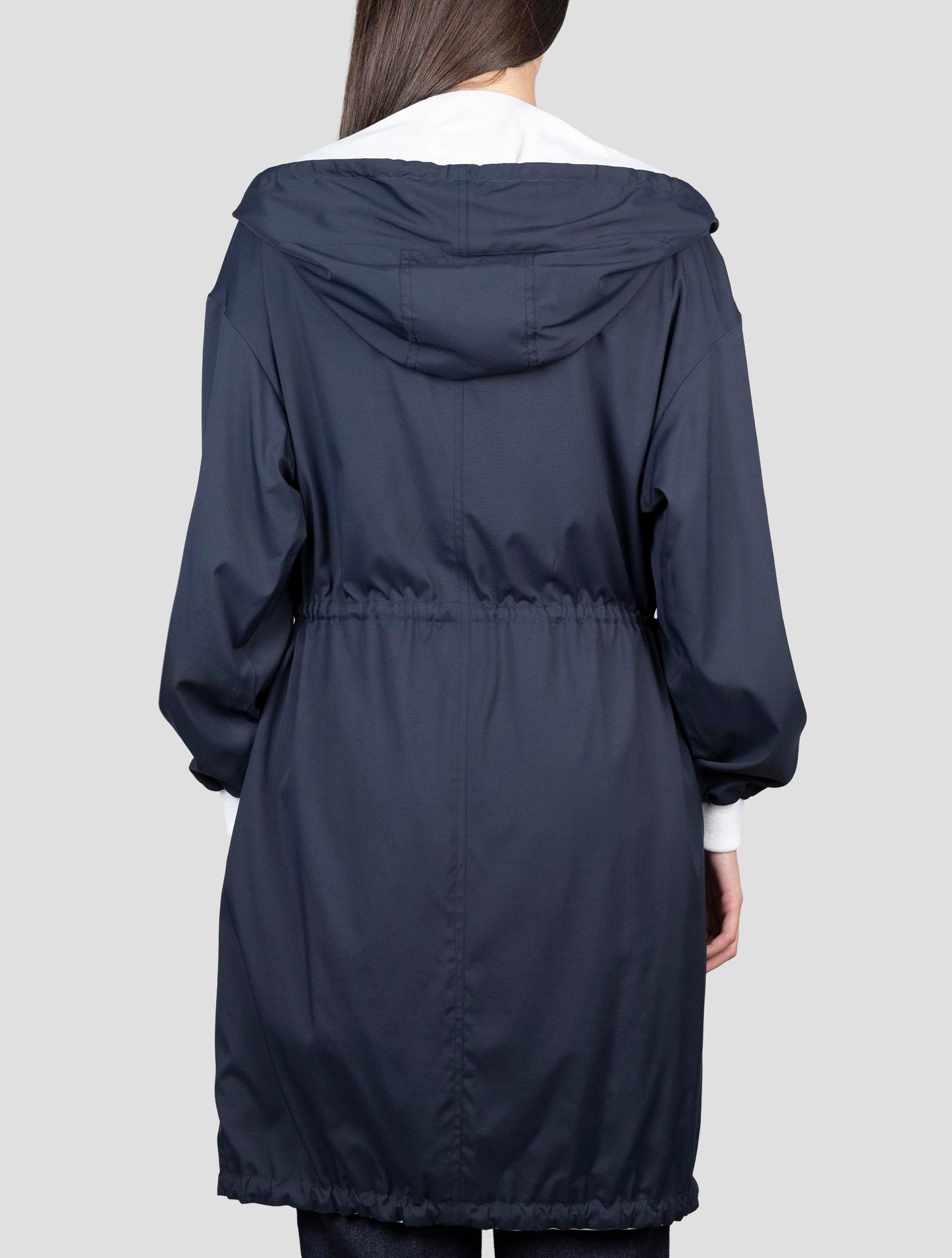 Kiton Blue Pa Reverse Overcoat