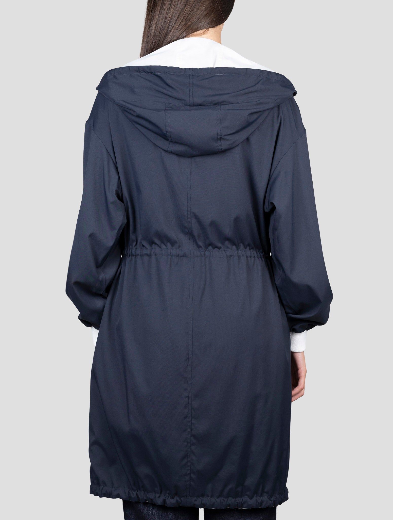 Kiton Blue Pa Reverse Overcoat