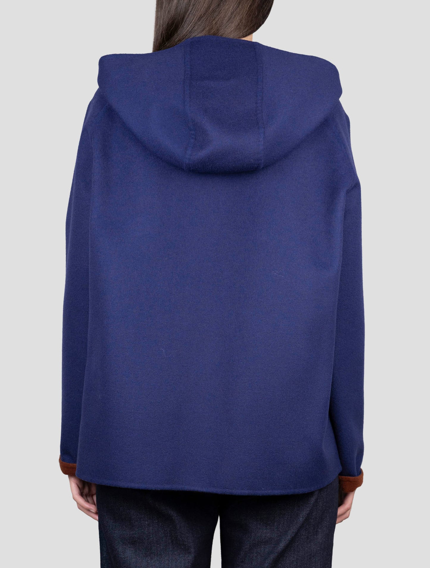 Kiton Blue Wool Coat