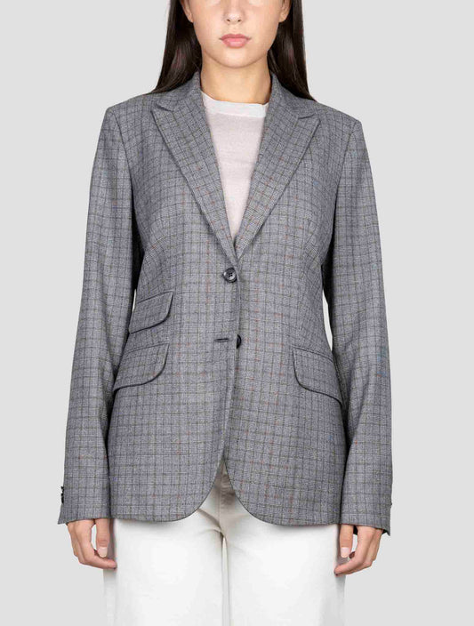 Kiton Multicolor Wool Blazer