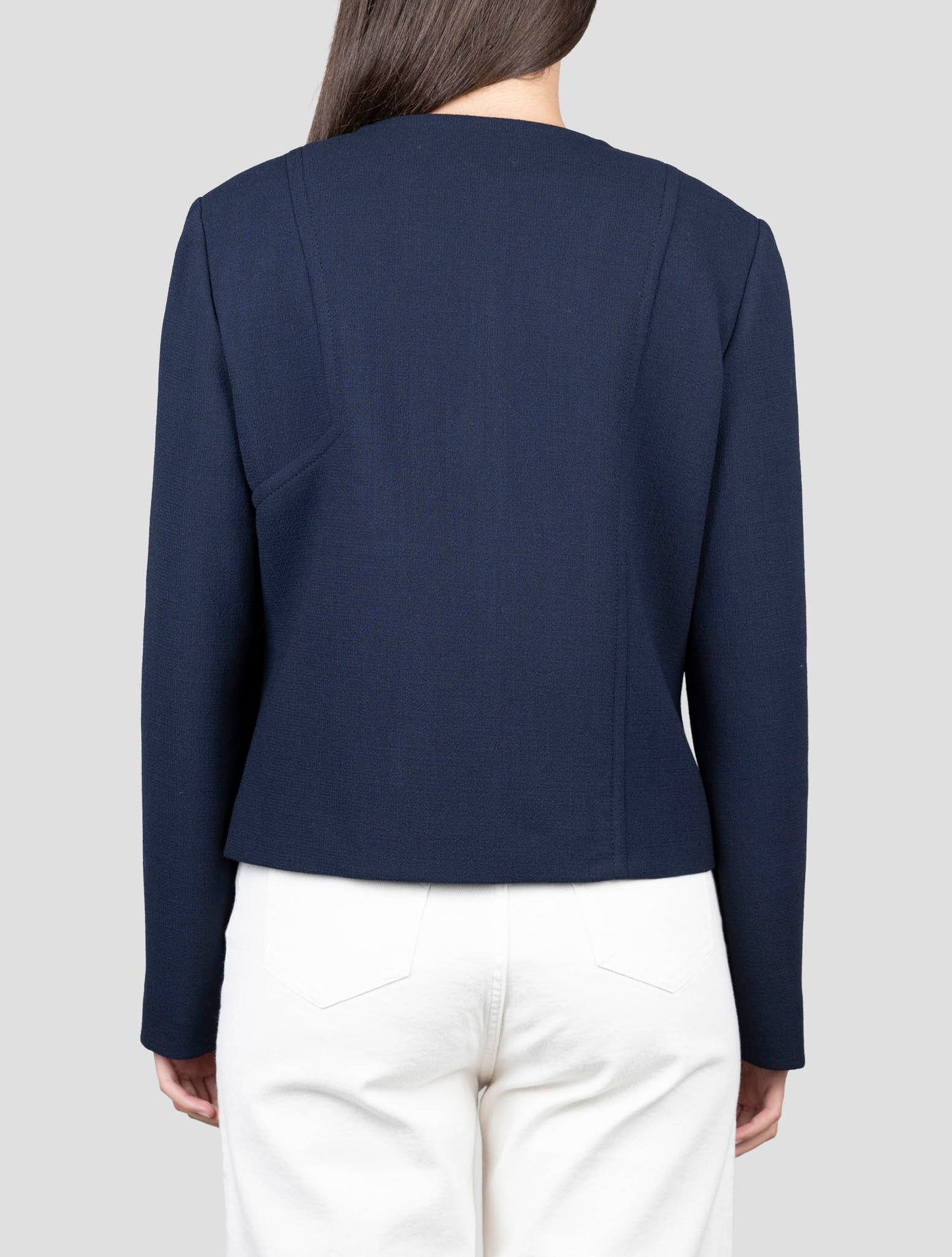 Kiton Blue Wool Coat