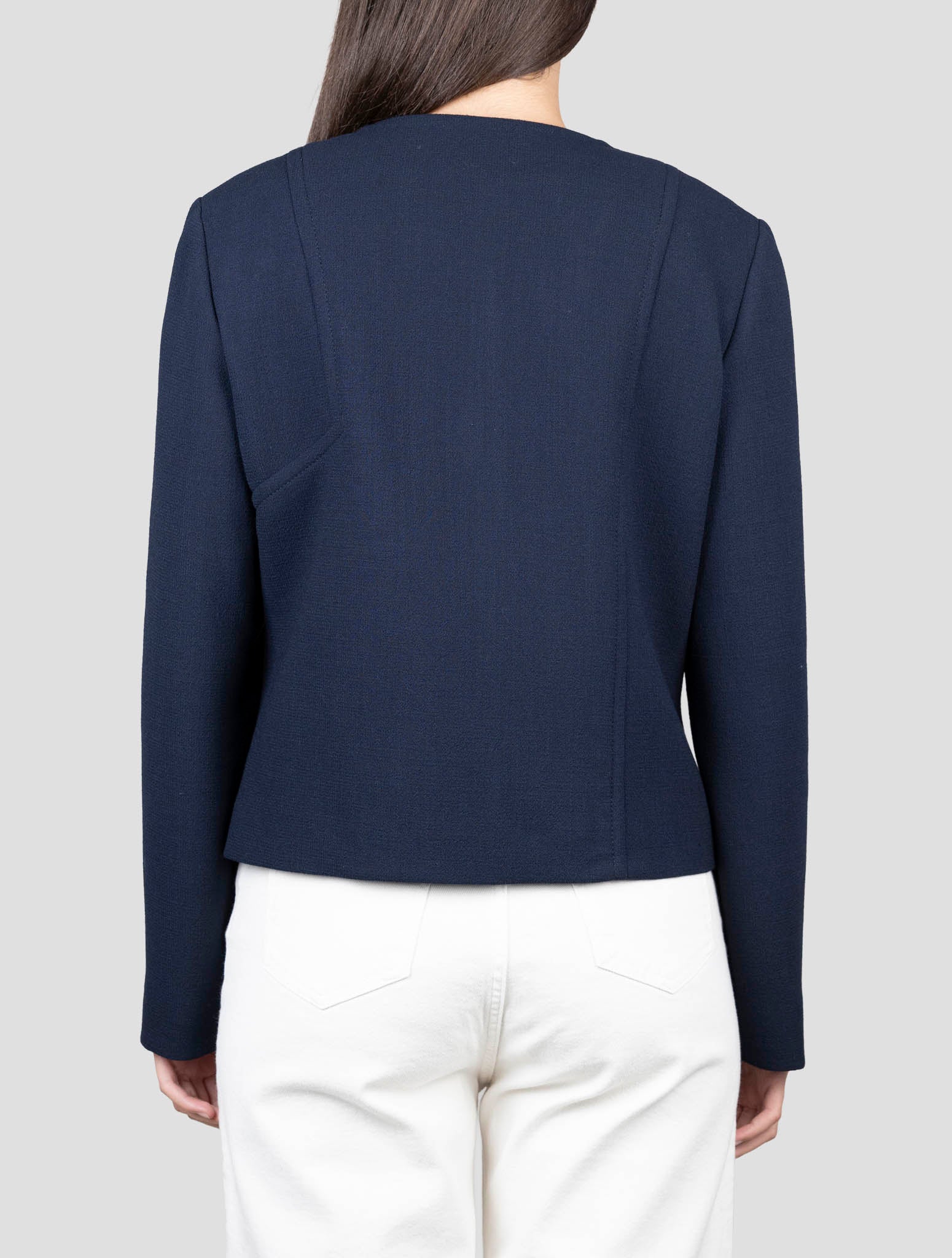 Kiton Blue Wool Coat