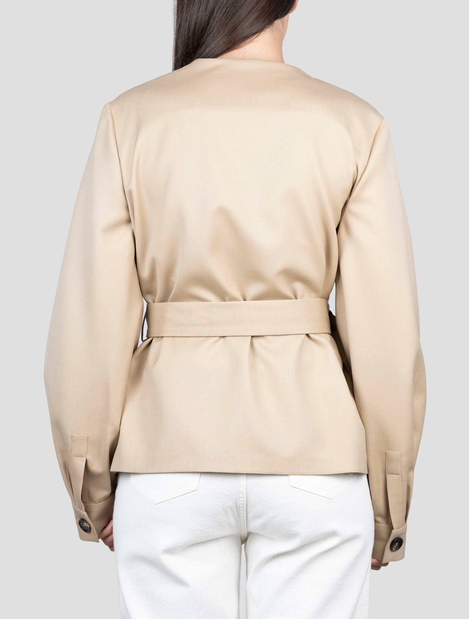 Kiton Brown Virgin Wool Ea Coat