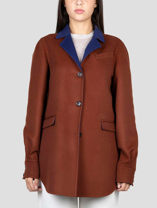 Kiton Brown Wool Blazer