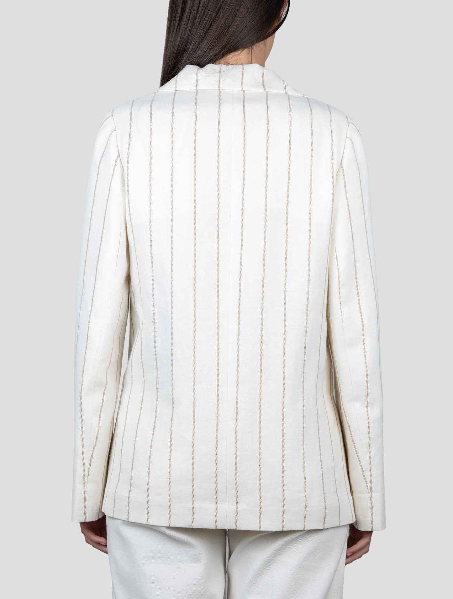 Kiton Beige Linen Alpaca Cotton Blazer