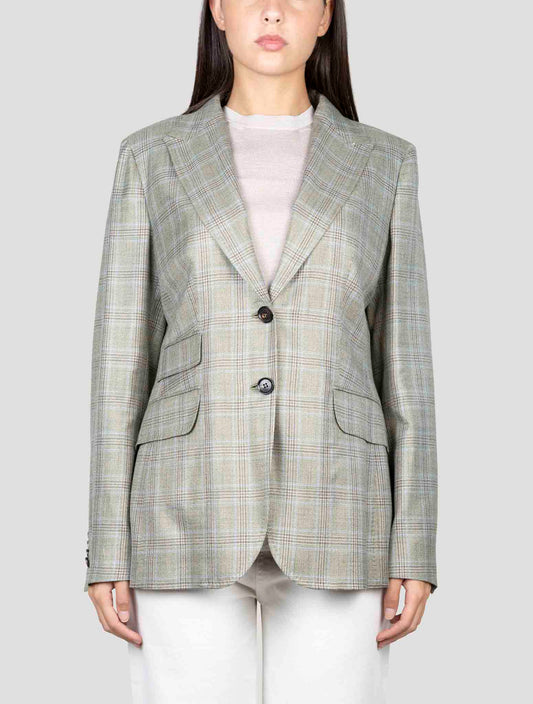 Kiton Multicolor Viscose Blazer