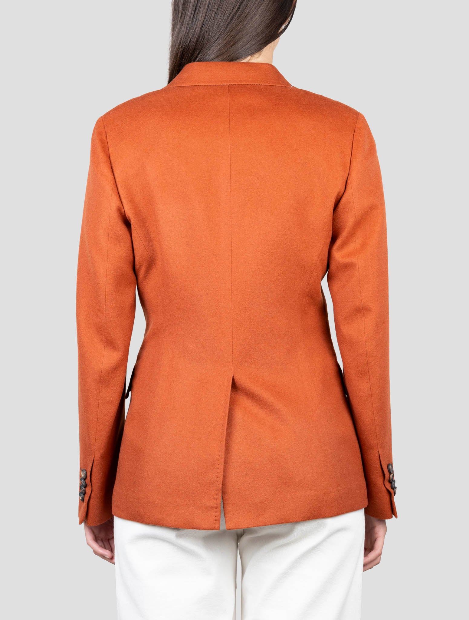 Kiton Orange Cashmere Ea Blazer