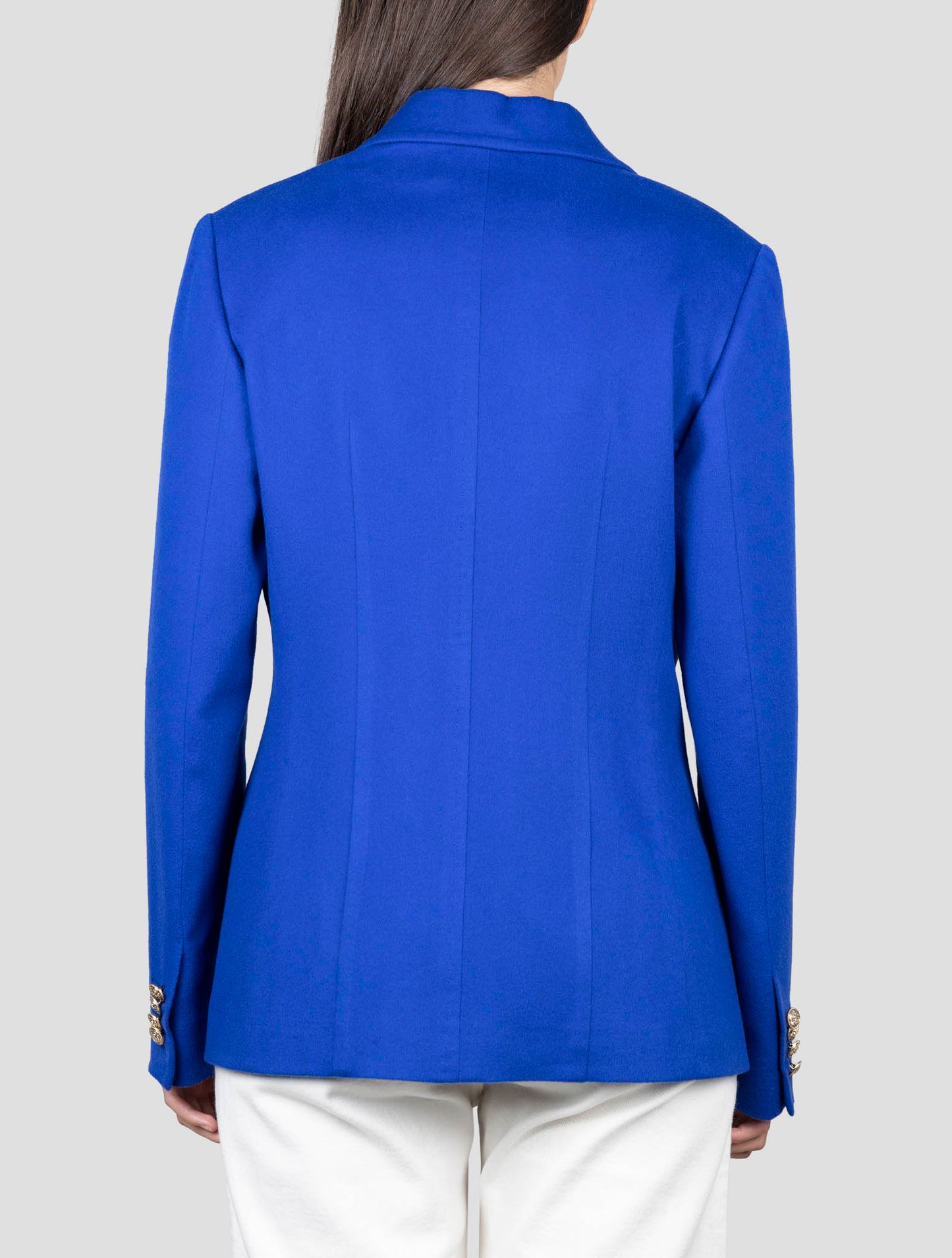 Kiton Blue Cashmere Double Breasted Blazer