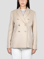 Kiton Brown Cashmere Double Breasted Blazer