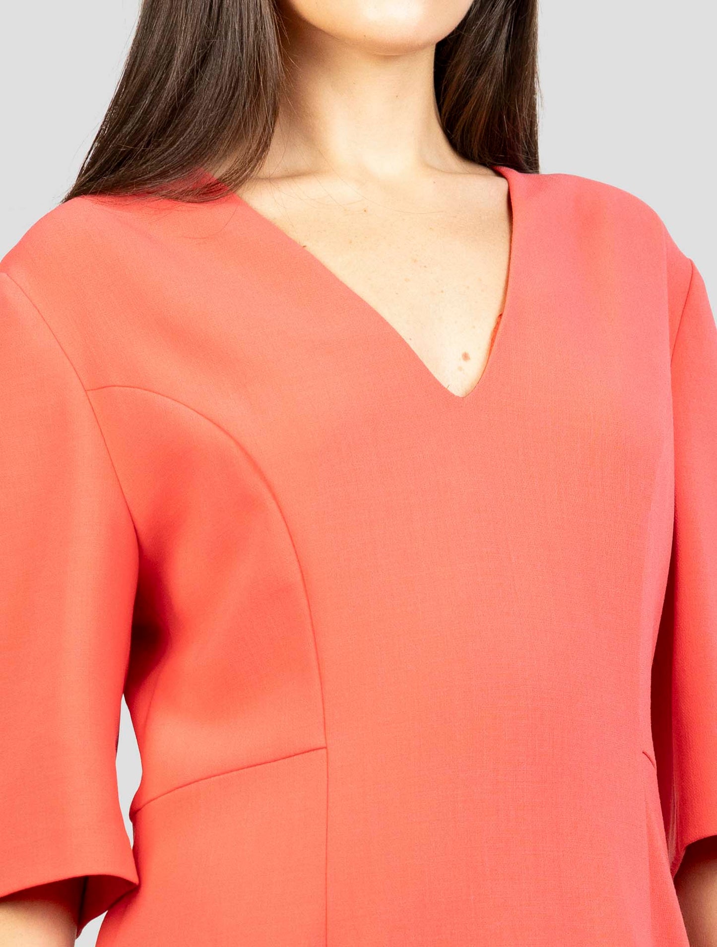 Kiton Pink Virgin Wool Ea Dress