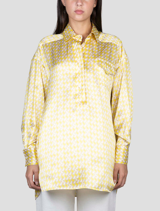 Kiton Multicolor Silk Shirt