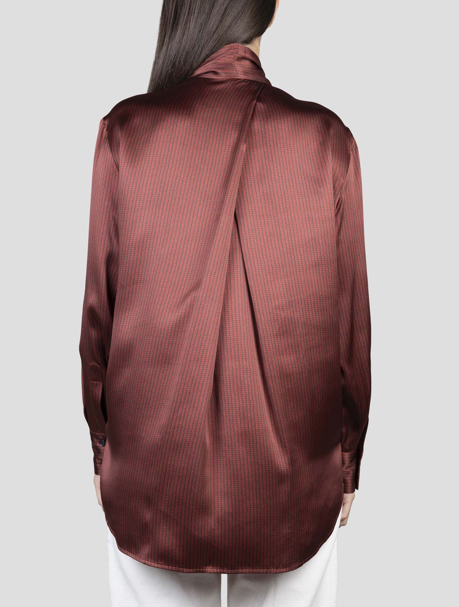 Kiton Red Silk Shirt