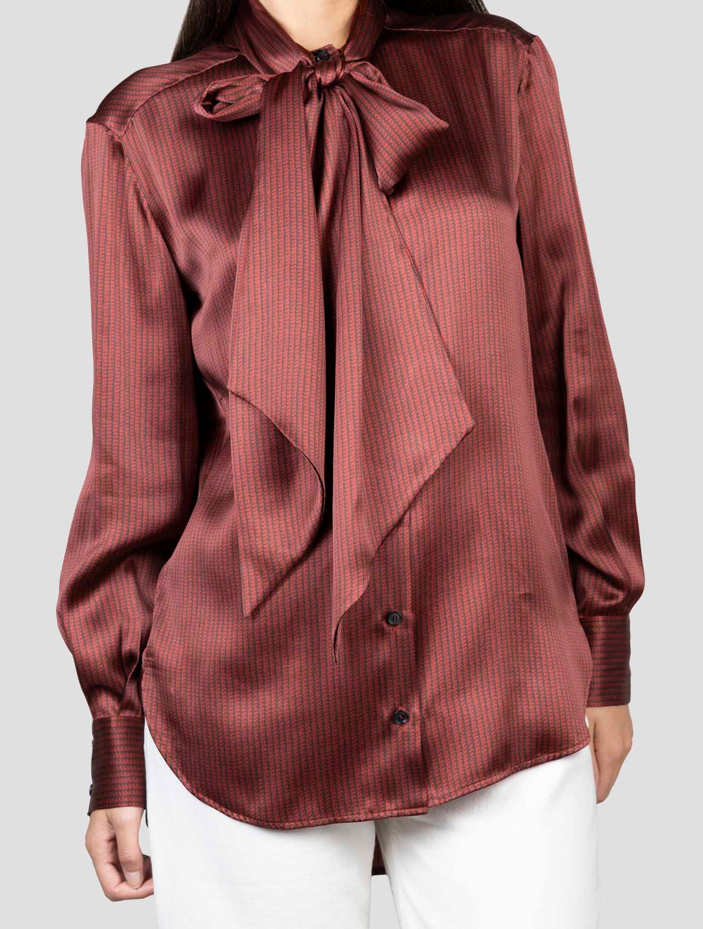 Kiton Red Silk Shirt