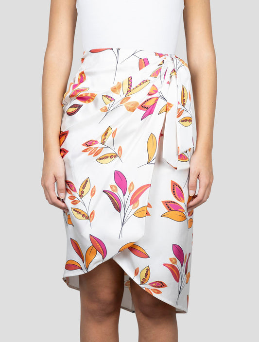 Kiton Multicolor Silk Skirt