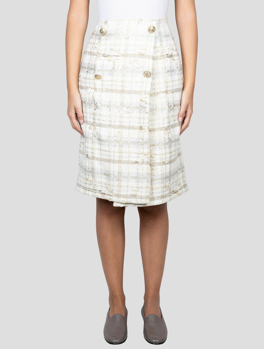 Kiton Multicolor Cotton Viscose Pa Acrilic Pl Skirt