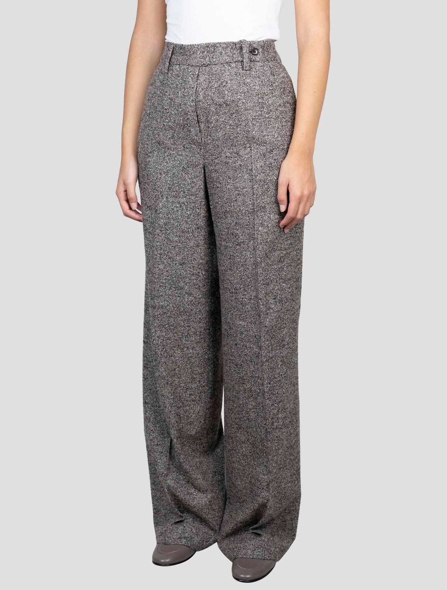 Kiton Brown Wool Silk Pa Pants