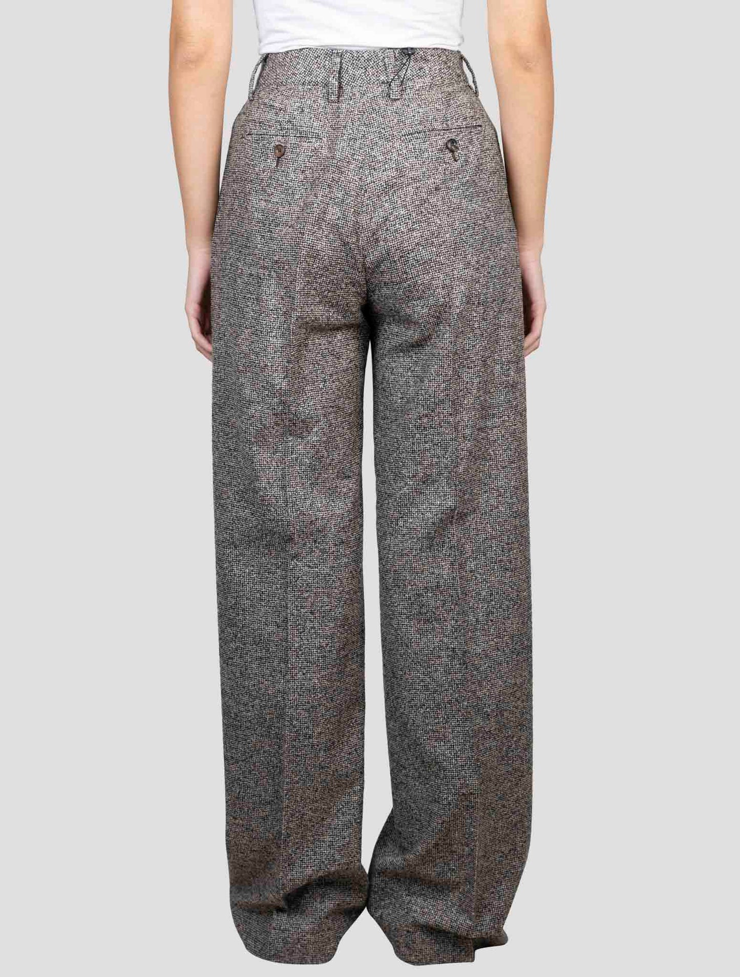 Kiton Brown Wool Silk Pa Pants