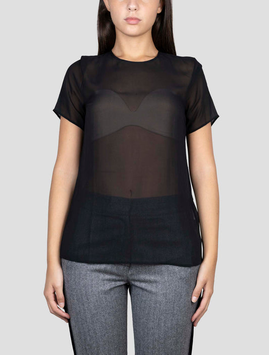 Kiton Black Silk Shirt