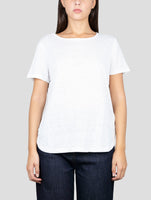 Kiton White Linen T-Shirt