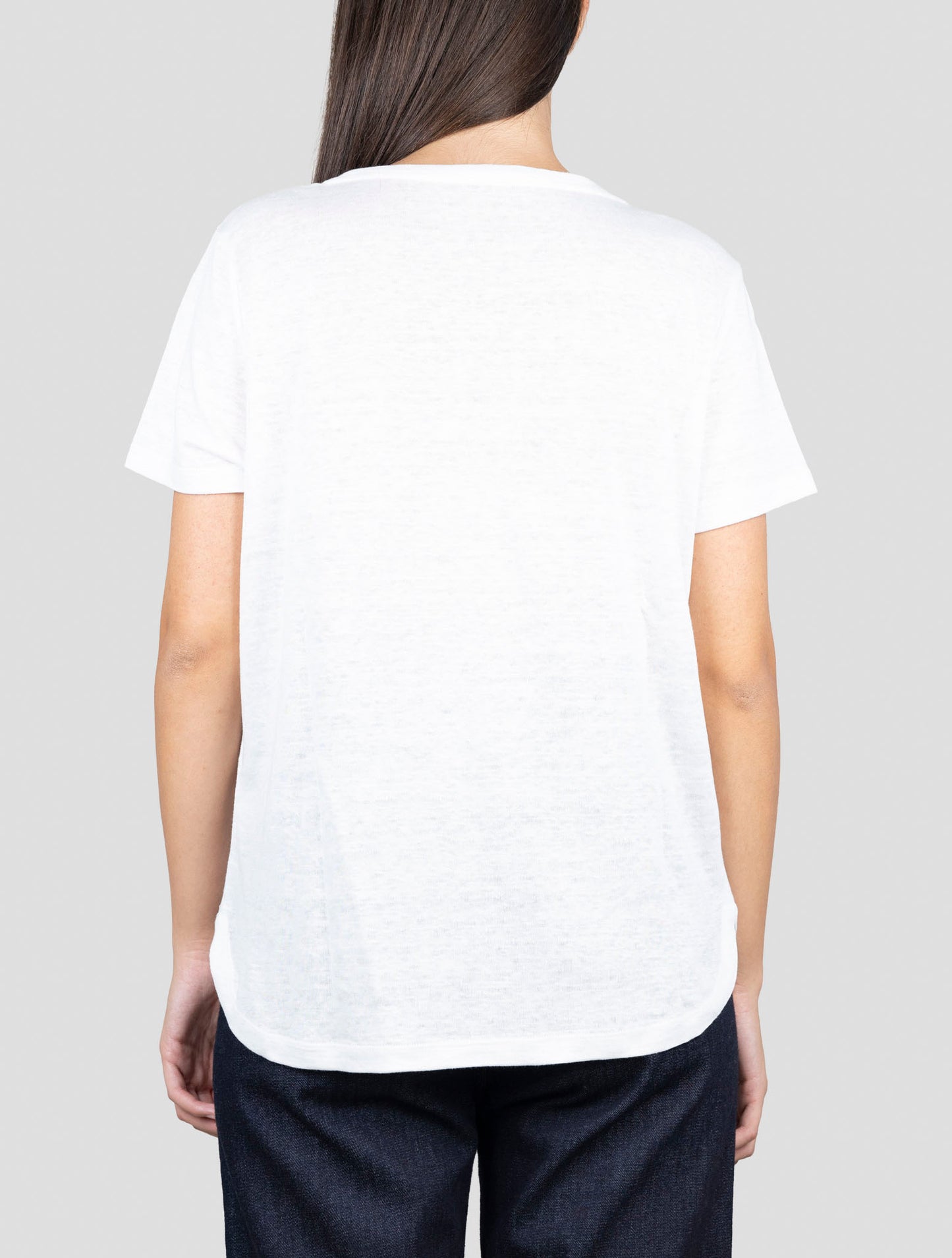 Kiton White Linen T-Shirt