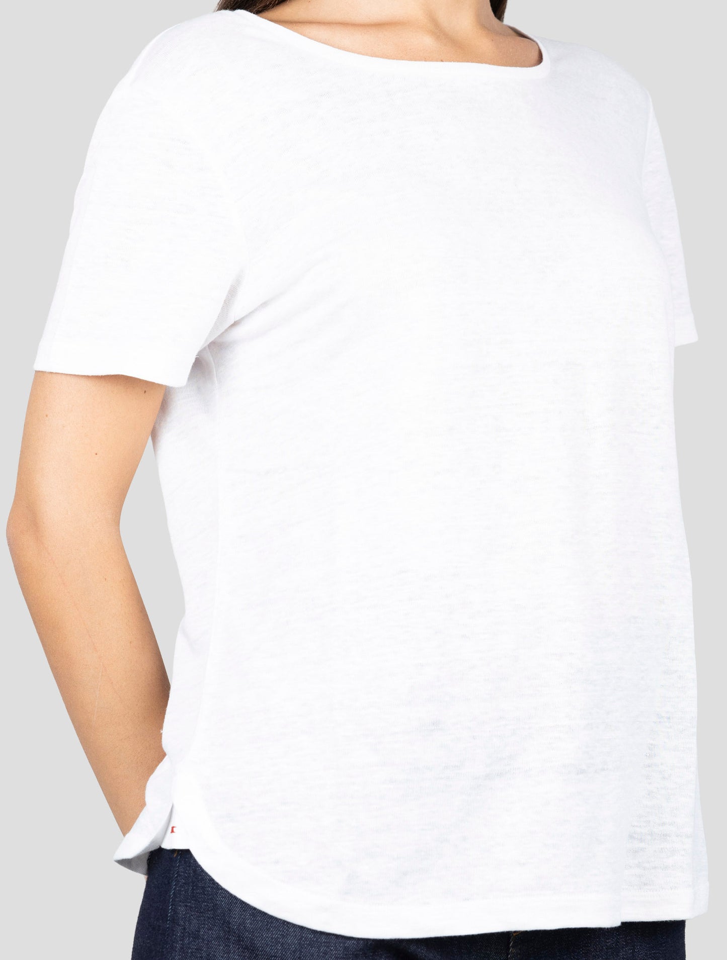 Kiton White Linen T-Shirt